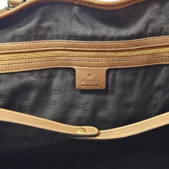 GUCCI Metallic Guccissima Large GG Twins Shoulder Tote Bronze Leather Monogram - Picture 8 of 16